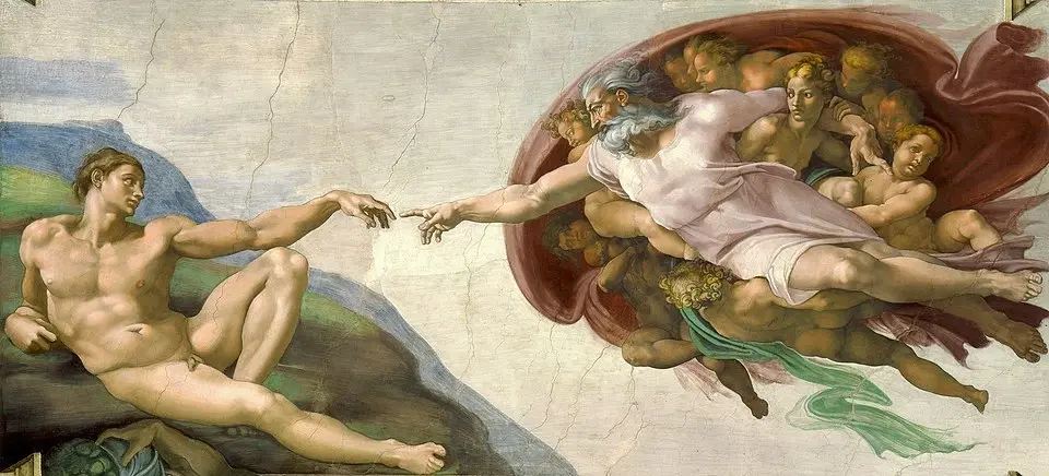 Creation of Adam by Michelangelo