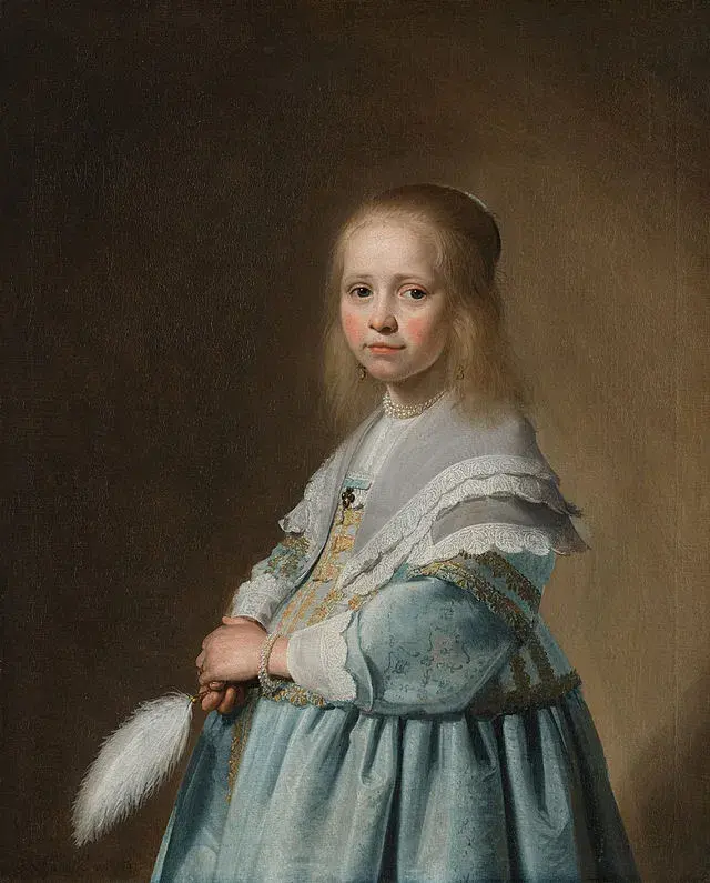 Portrait of a Girl Dressed in Blue by Johannes Verspronck