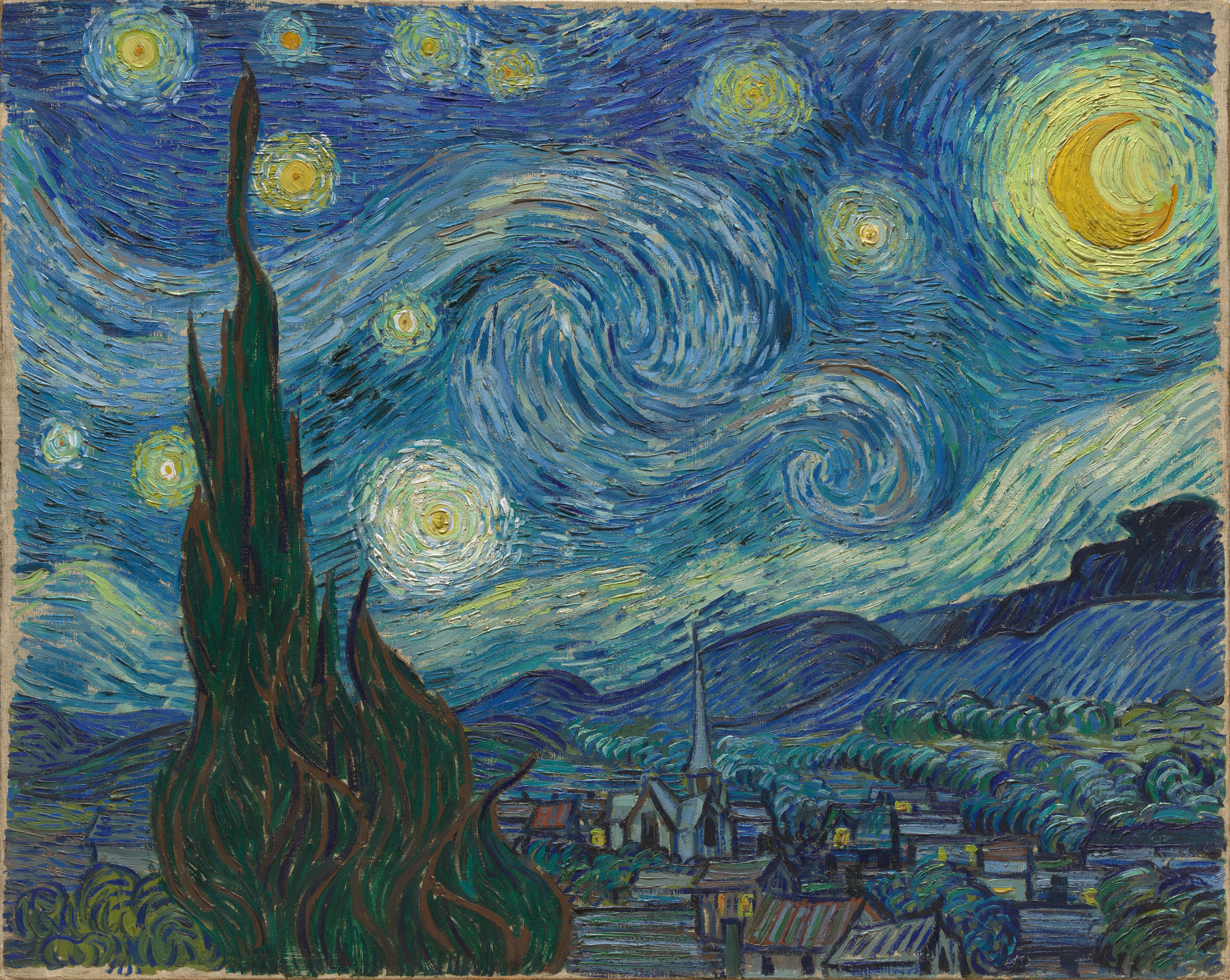 The Starry Night by Vincent van Gogh